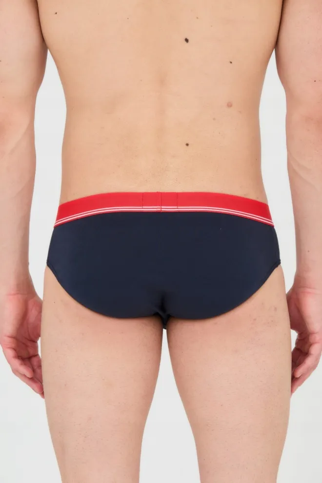 EMPORIO ARMANI Navy blue briefs 3-pack