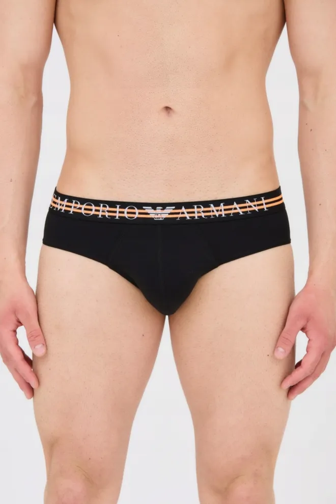 EMPORIO ARMANI Black briefs 3-pack