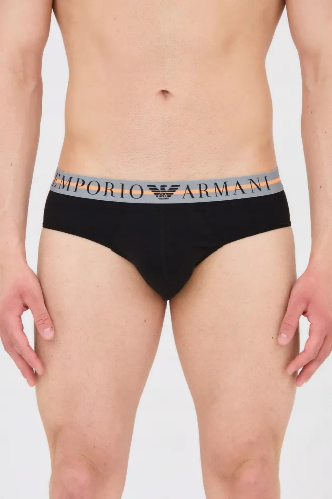 EMPORIO ARMANI Чорні труси 3 шт.