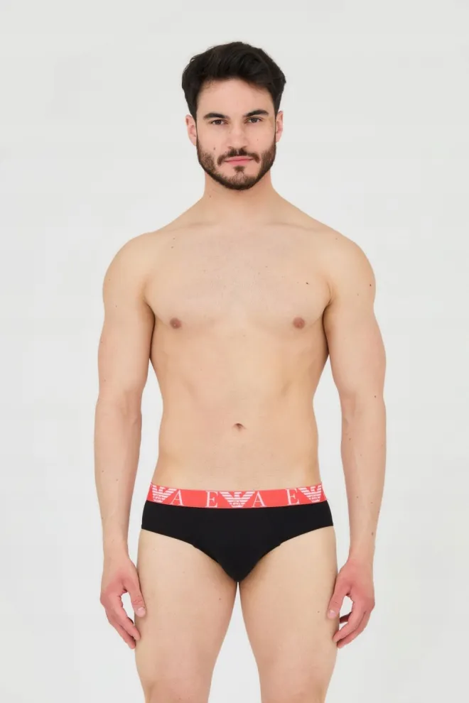 EMPORIO ARMANI Black briefs 3-pack