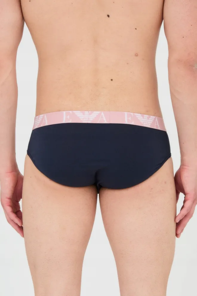 EMPORIO ARMANI Slipy granatowe 3-pack