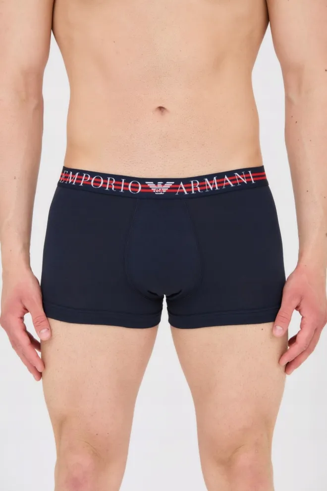 EMPORIO ARMANI Navy blue boxer shorts 3-pack