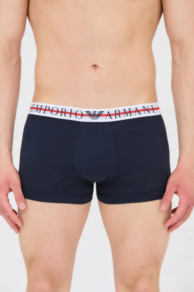 EMPORIO ARMANI Navy blue boxer shorts 3-pack
