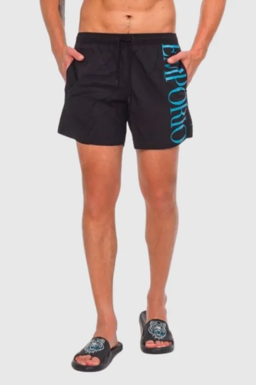 EMPORIO ARMANI Black swim...