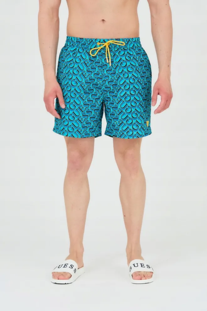 GUESS Blue and navy blue swim shorts