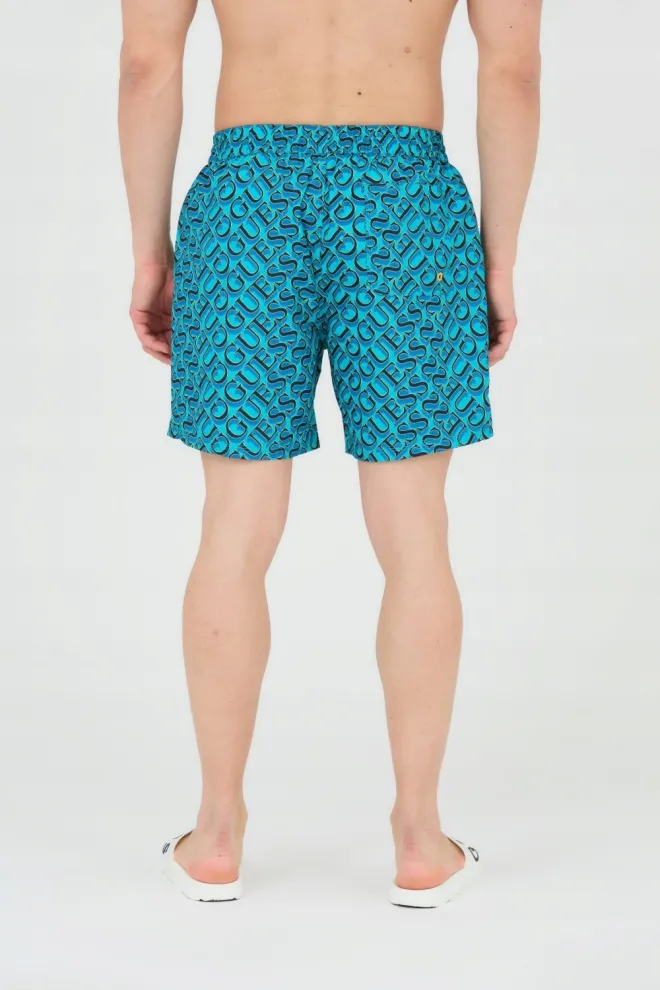 GUESS Blue and navy blue swim shorts