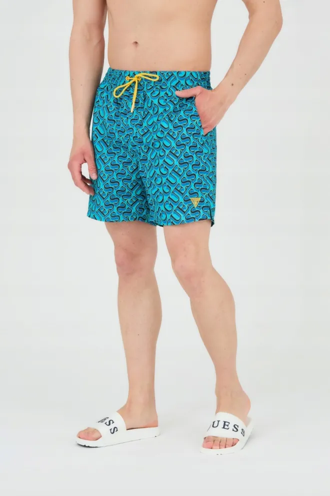 GUESS Blue and navy blue swim shorts