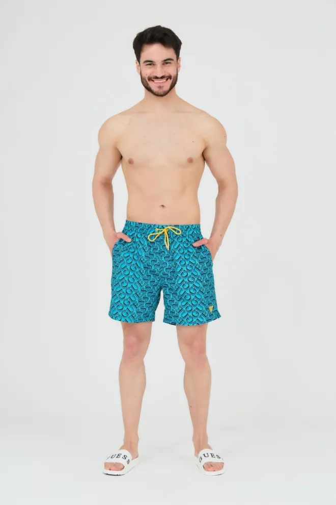 GUESS Blue and navy blue swim shorts