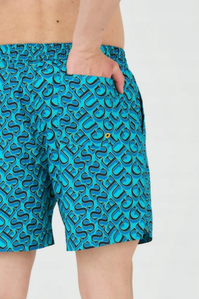 GUESS Blue and navy blue swim shorts