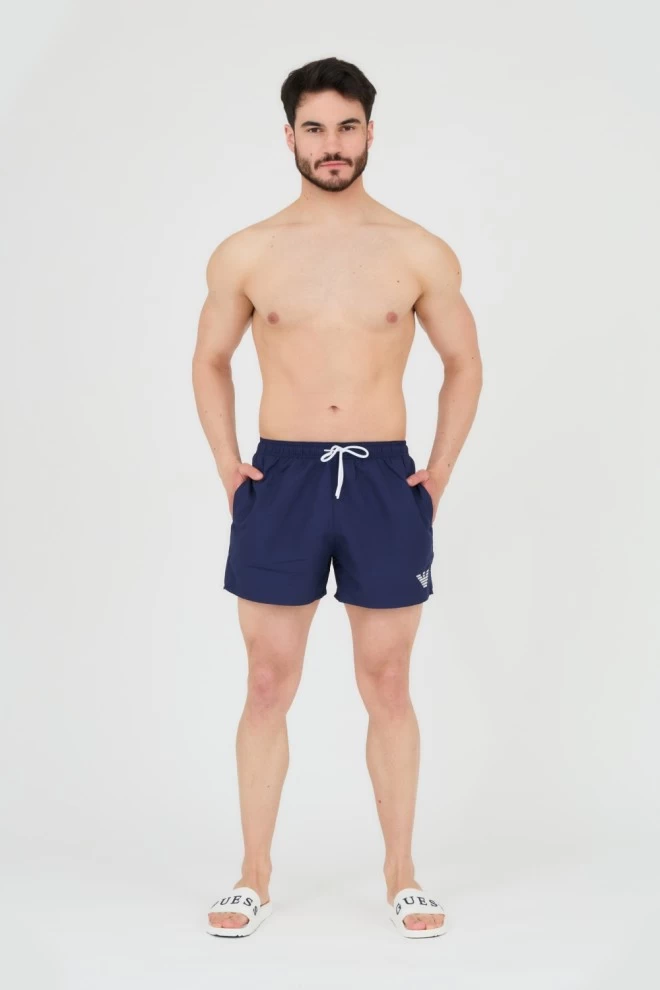 EMPORIO ARMANI Navy blue swim shorts