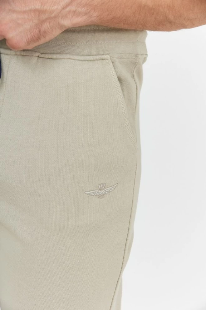 AERONAUTICA MILITARE Beige men's sweatpants