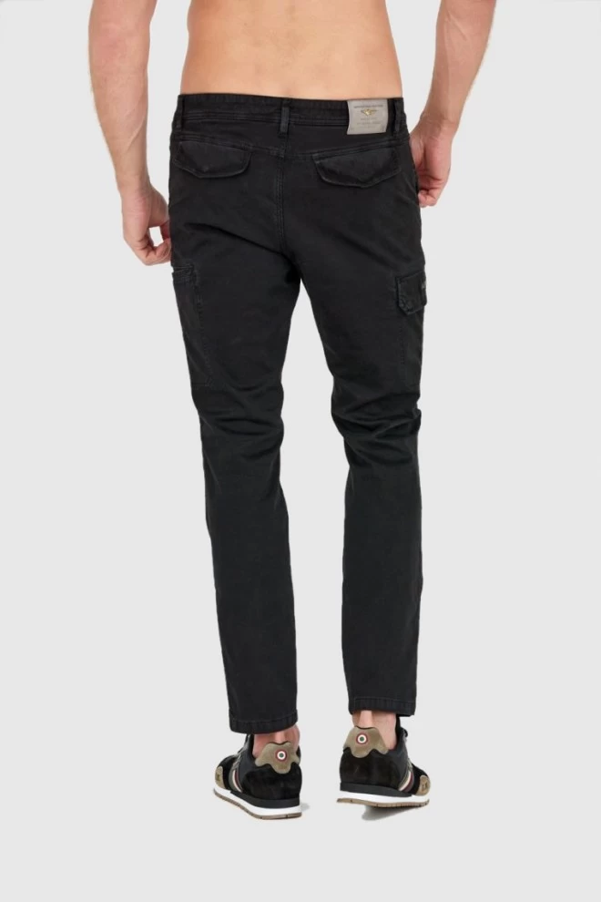 AERONAUTICA MILITARE Men's black combat pants
