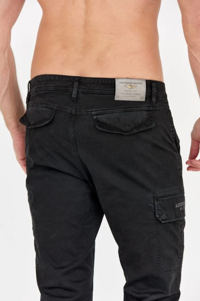 AERONAUTICA MILITARE Men's black combat pants