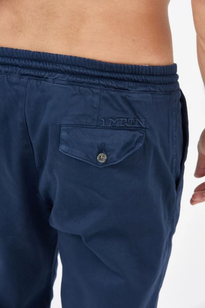 LA MARTINA Granatowe spodnie męskie