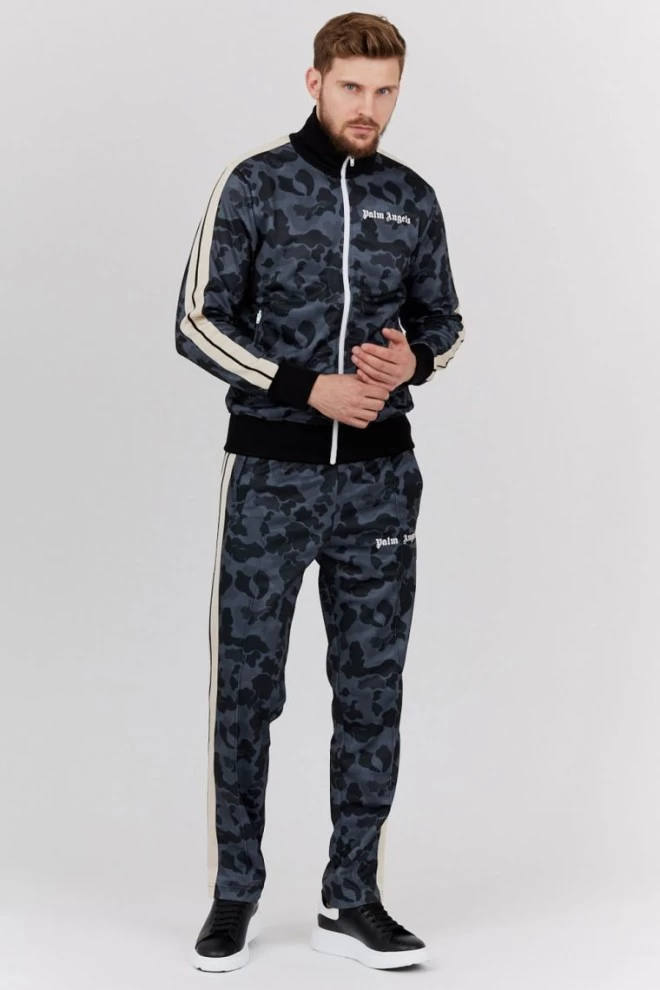 PALM ANGELS Grey men's moro pants