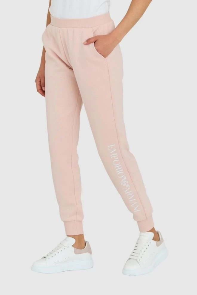 EMPORIO ARMANI Pink women's tracksuits with white logos