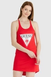 GUESS Czerwona sukienka z...
