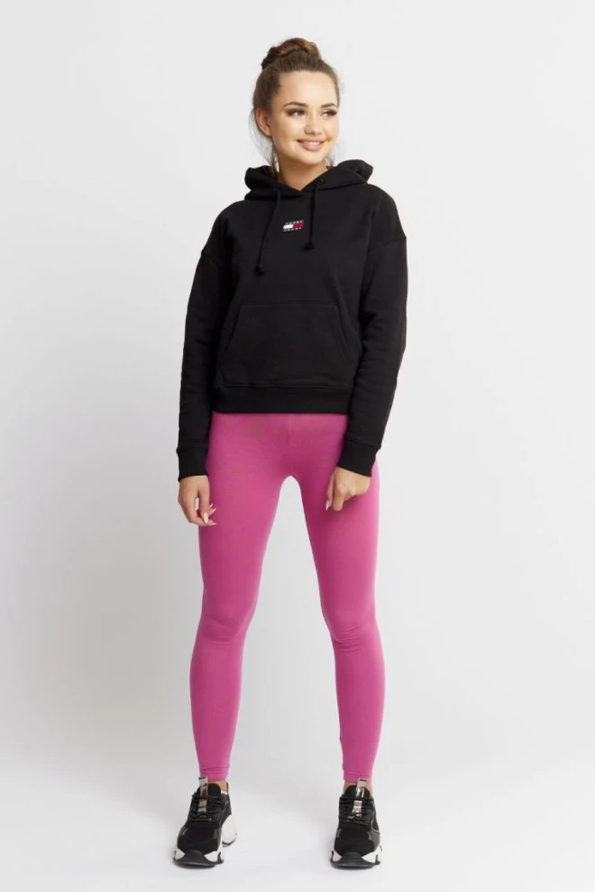TOMMY JEANS Czarna bluza damska z kapturem