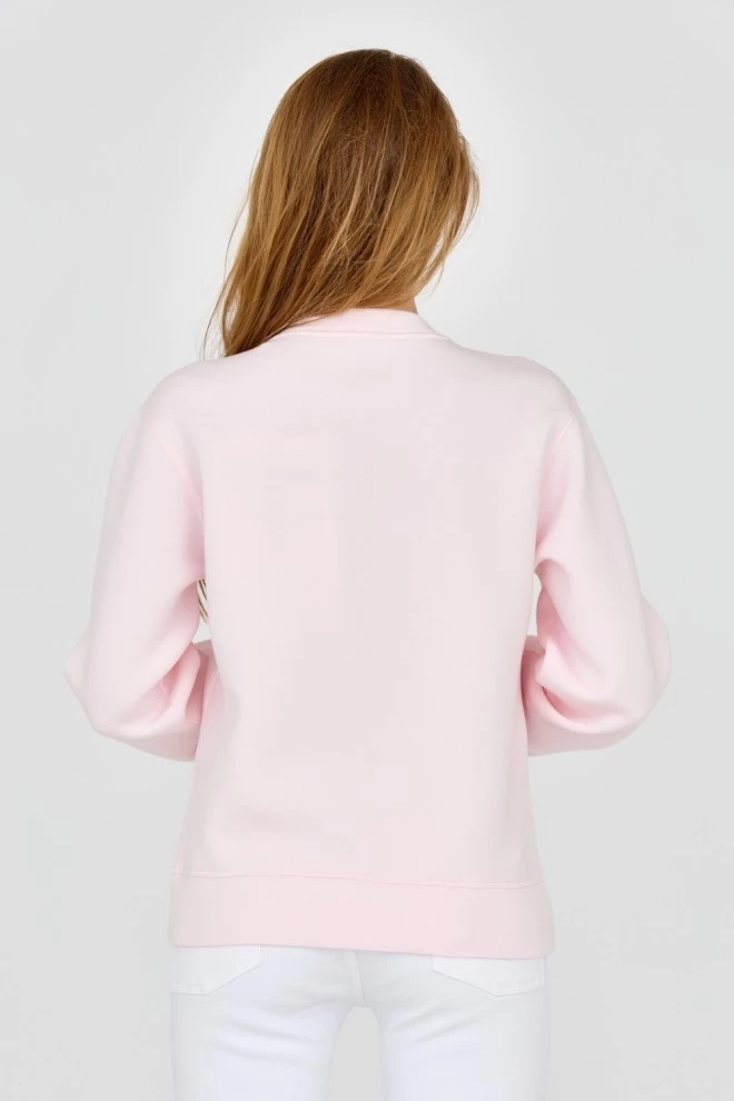 GUESS Pink women's sweatshirt with large logo