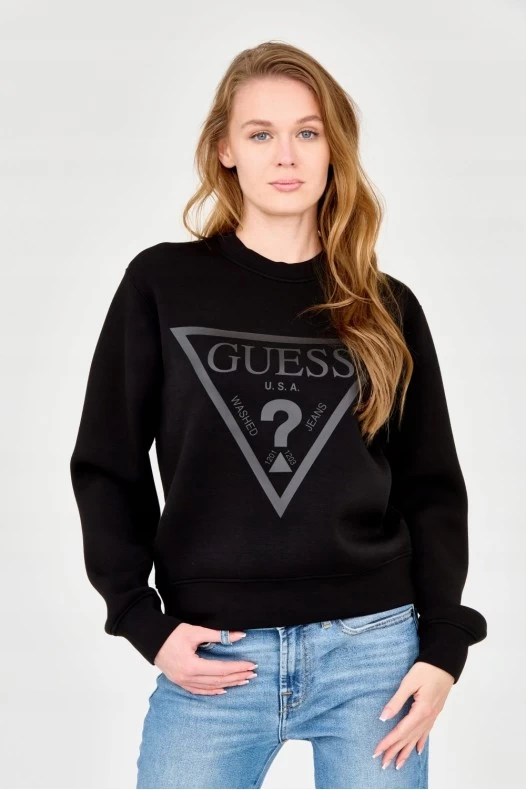 GUESS Czarna damska bluza z...