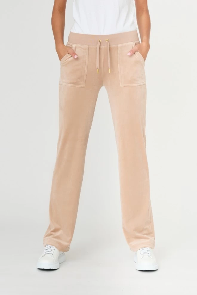 JUICY COUTURE Beżowe spodnie Del Ray