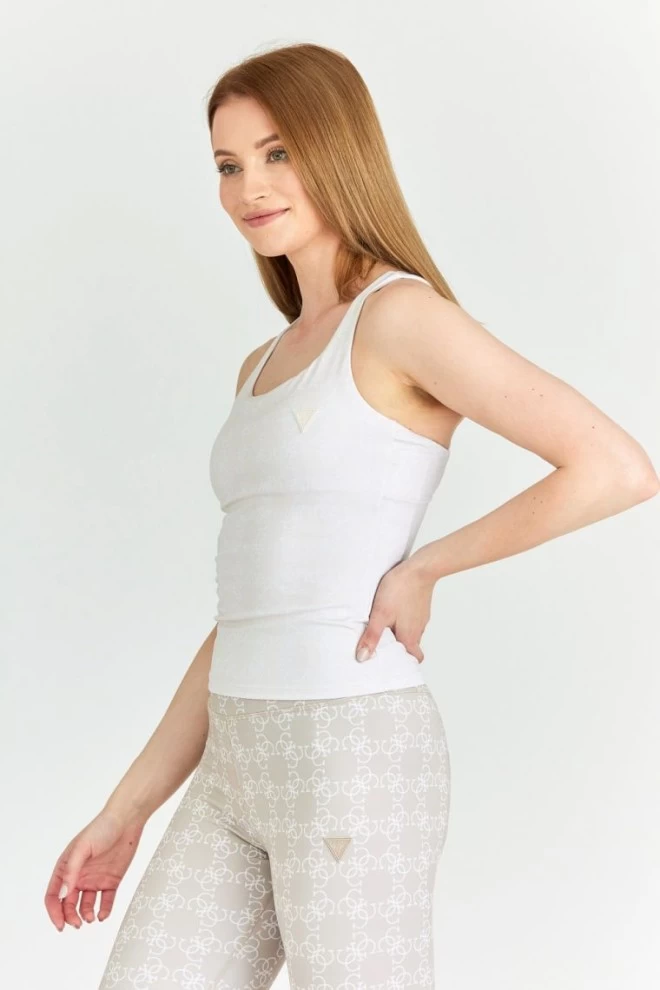 GUESS Sportowy top damski z ozdobnymi plecami