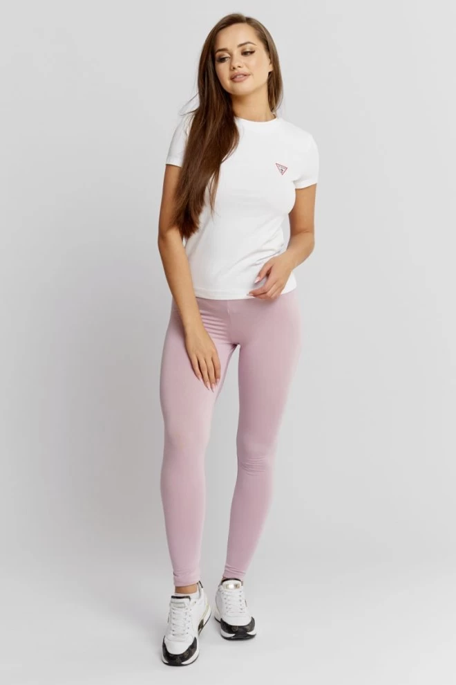 GUESS Light pink women's leggings with a crease