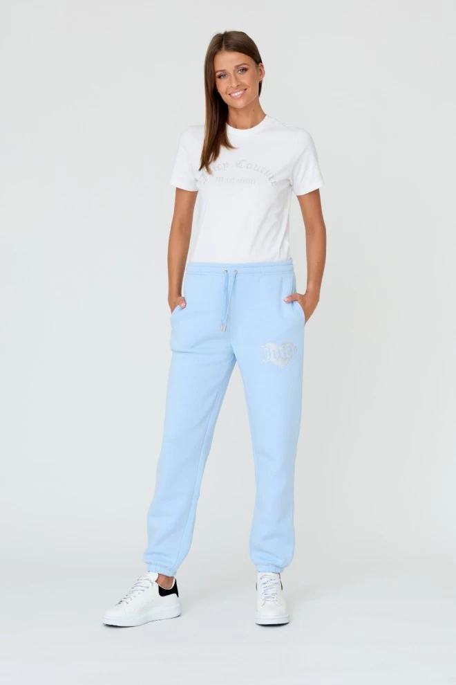 JUICY COUTURE Blue Heart Diamante Pants