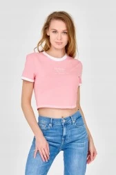 GUESS Różowy crop top