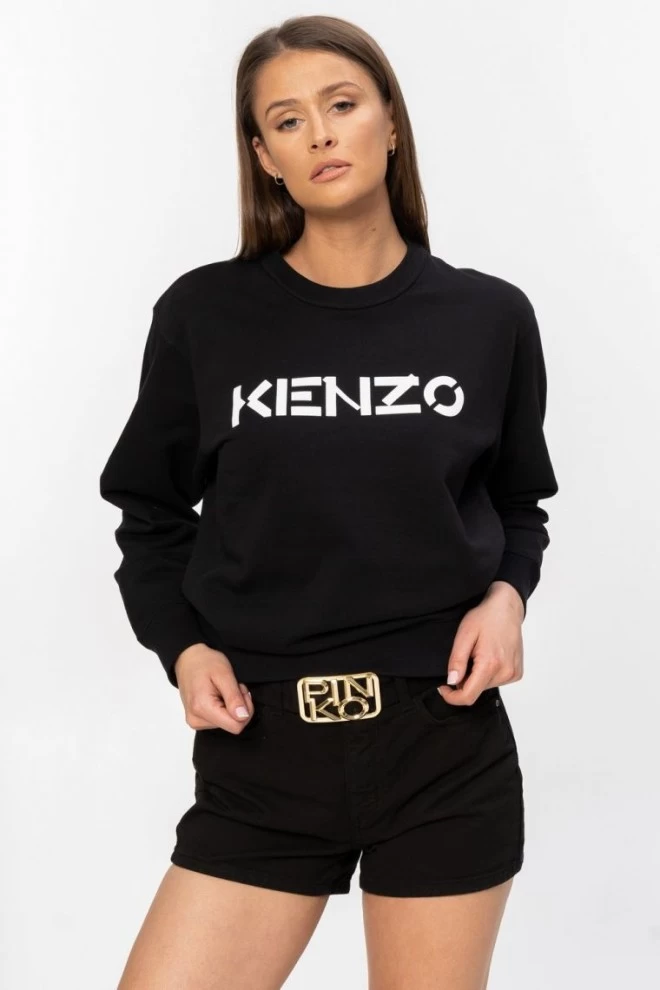 PINKO Czarne, jeansowe szorty damskie