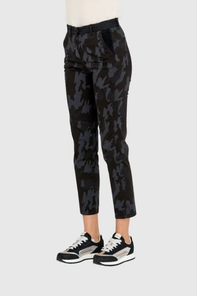 AERONAUTICA MILITARE Жіночі штани чінос з чорного марокко