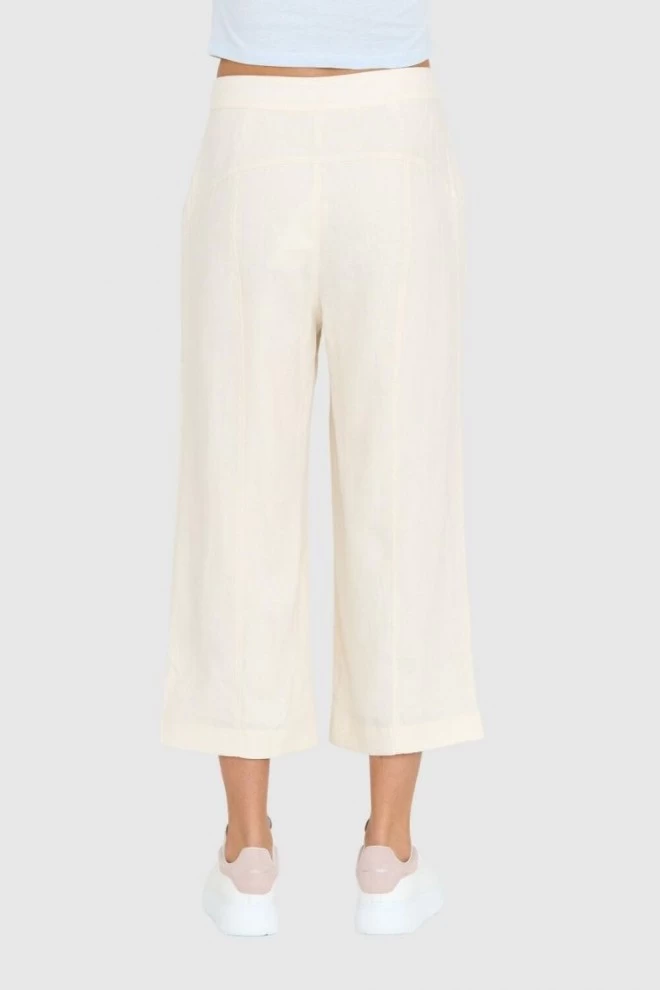 GUESS Cream linen pants for women