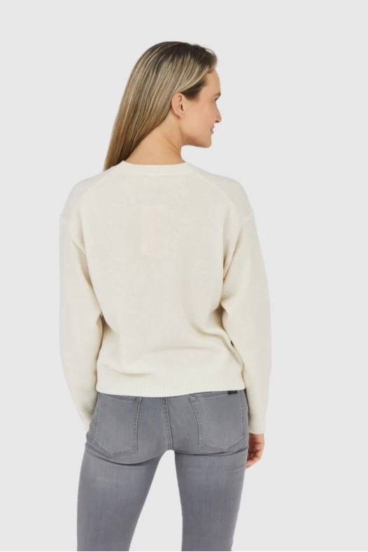 KENZO Kremowy sweter damski...