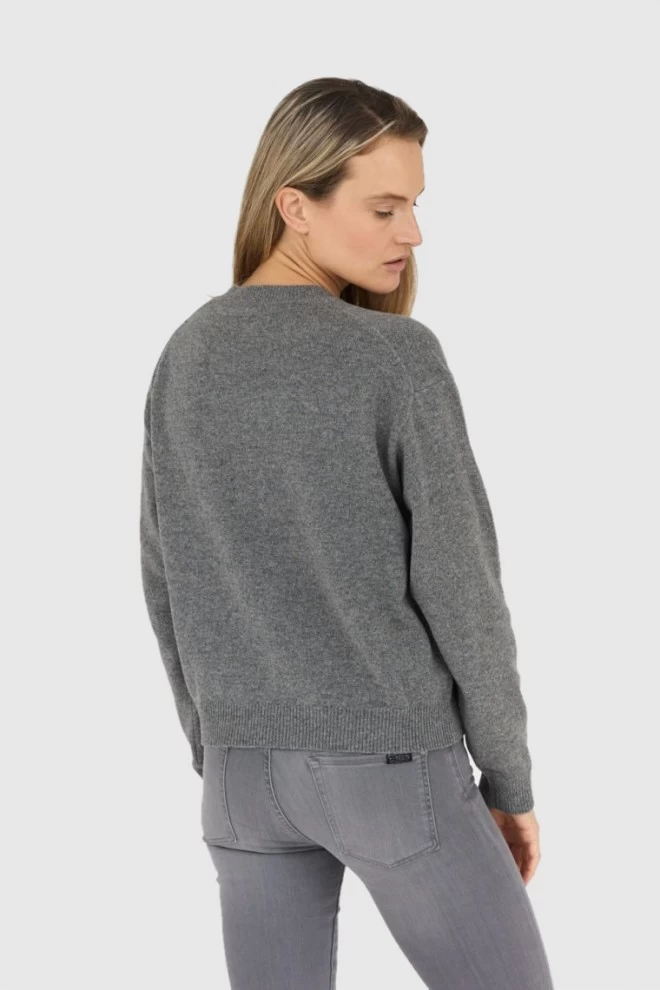 KENZO Szary sweter damski boke flower