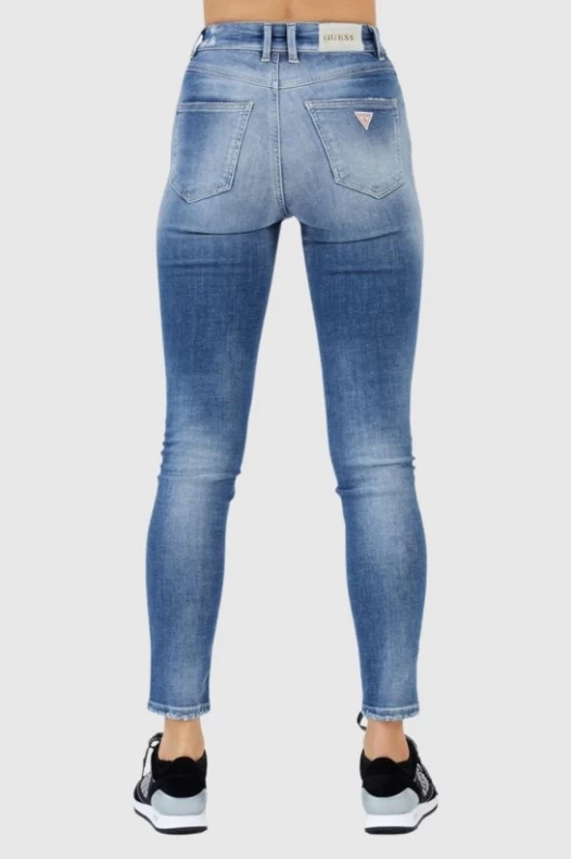 GUESS Blue high-waisted...