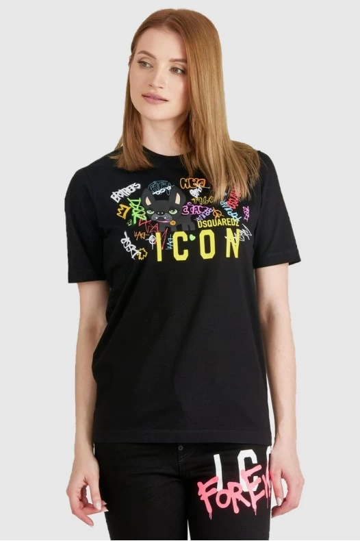 DSQUARED2 Czarny t-shirt...