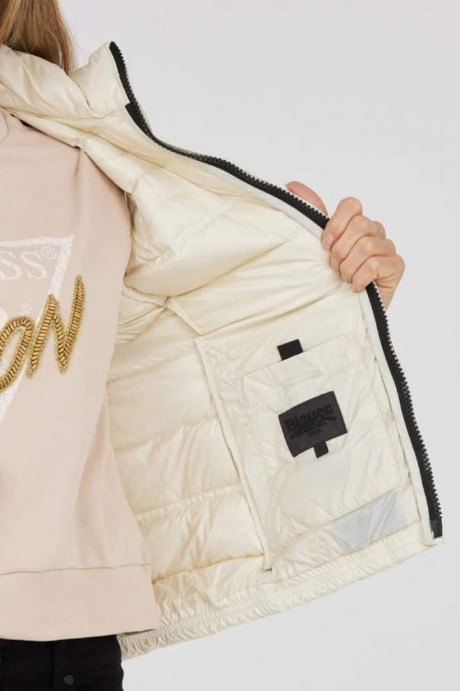 BLAUER Ecru bezrękawnik damski Sherri