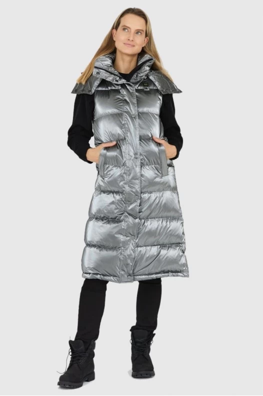 BLAUER Long silver down...