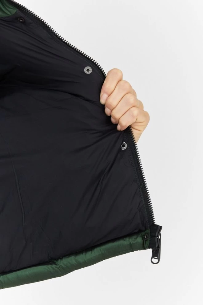 INVICTA Zielony puchowy krótki bezrękawnik damski