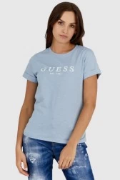 GUESS Błękitny t-shirt...