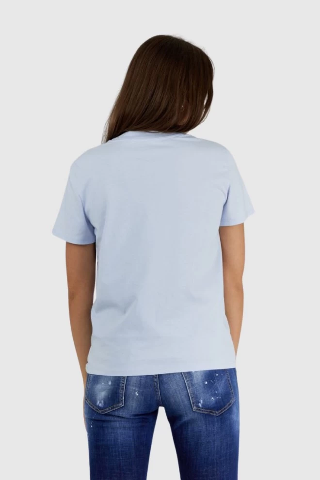 GUESS Blue women's t-shirt with vintage logo