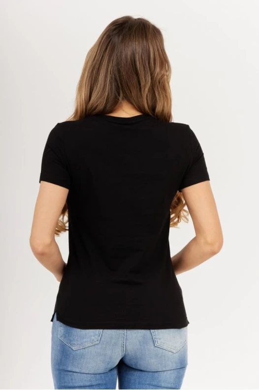 GUESS Czarny t-shirt damski...