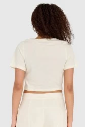 GUESS Kremowy t-shirt...