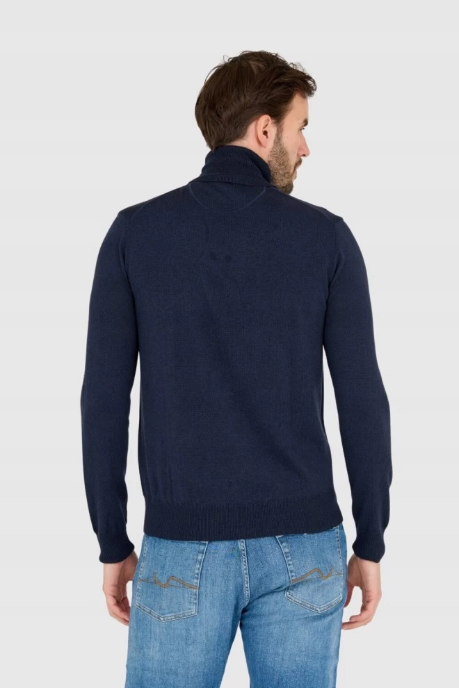 LA MARTINA Men's navy blue turtleneck sweater