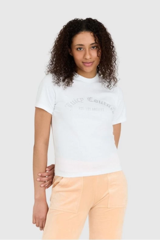 JUICY COUTURE Biały t-shirt...