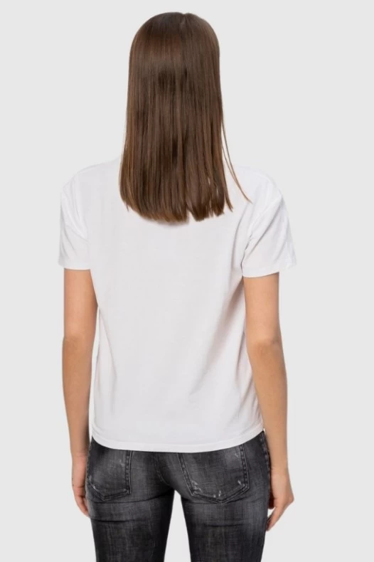 MOSCHINO Biały t-shirt z...