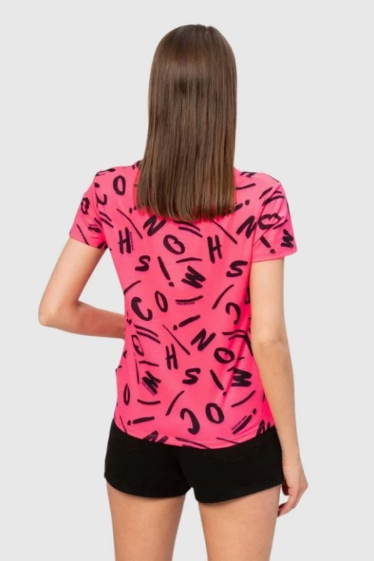 MOSCHINO Рожева футболка з...