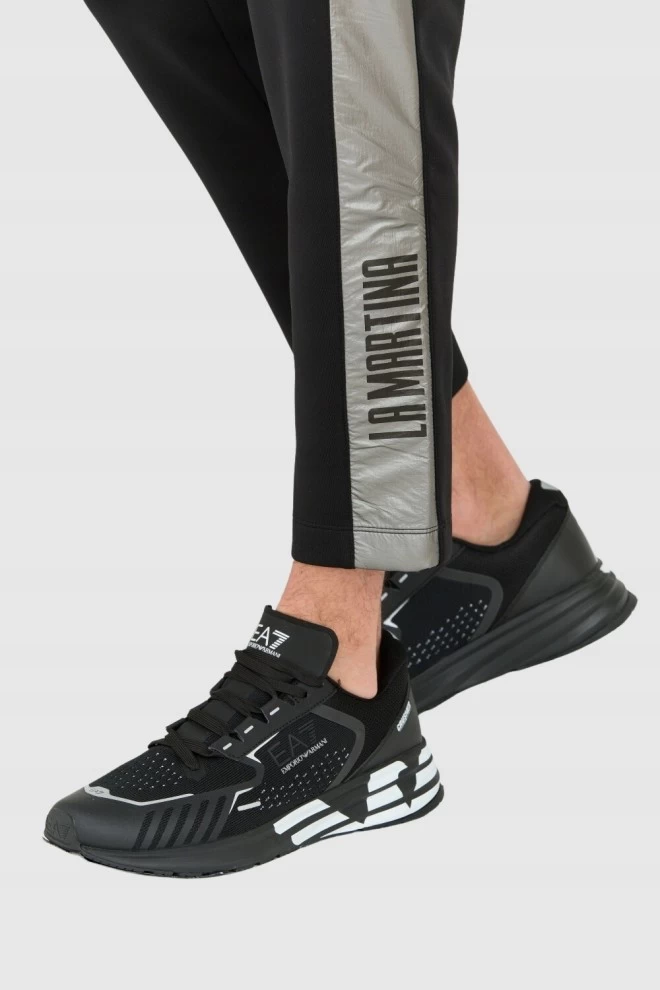 LA MARTINA Black Men's Slim Fit Pants