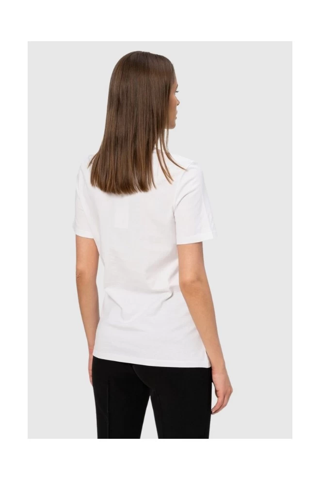 VERSACE White women's t-shirt with gold medusa