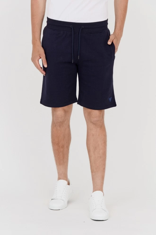 GUESS Navy blue men's sweat shorts